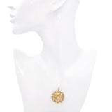 Antique Victorian Yellow Gold .96ctw Old European & Single Cut Diamond Pendant