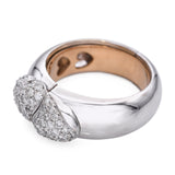 18k Rose and White Gold Diamond I Love You Ring