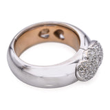 18k Rose and White Gold Diamond I Love You Ring