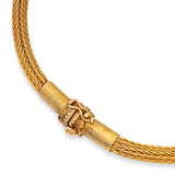 Vintage Ilias Lalaounis 18k Yellow Gold Lion Head Lariat Necklace