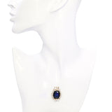 Vintage 14k Yellow Gold GIA 13.77ct Sapphire and Diamond Pendant