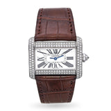 Cartier Tank Divan Stainless Steel Diamond Quartz Women's Watch