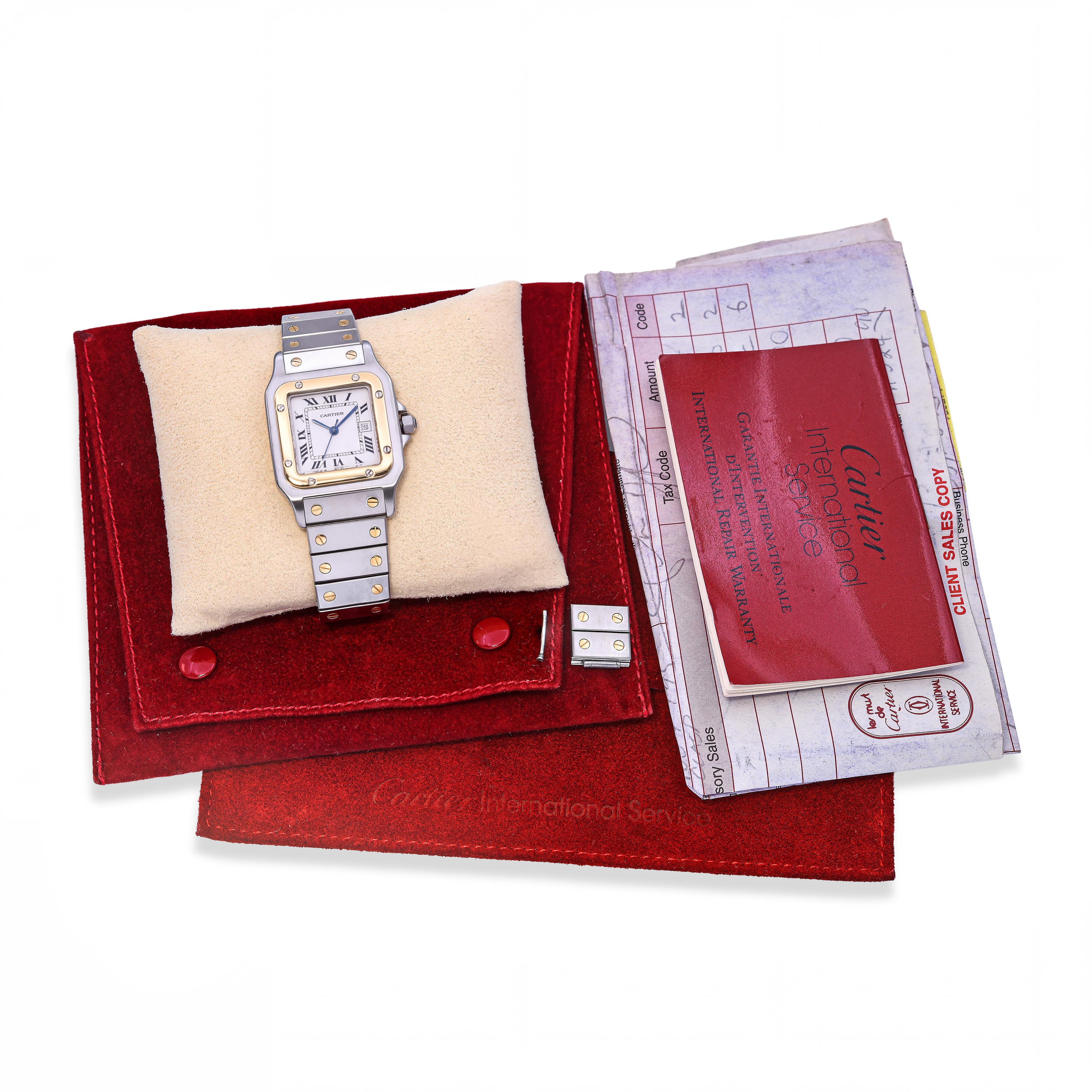 Vintage Cartier Santos Galbée Medium Two Tone Automatic Watch Ref. 81036283