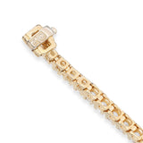 Vintage 14k Yellow Gold 5.38tcw Graduating Diamond Tennis Bracelet