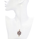 Antique 10k Yellow Gold Garnet and Pearl Pendant