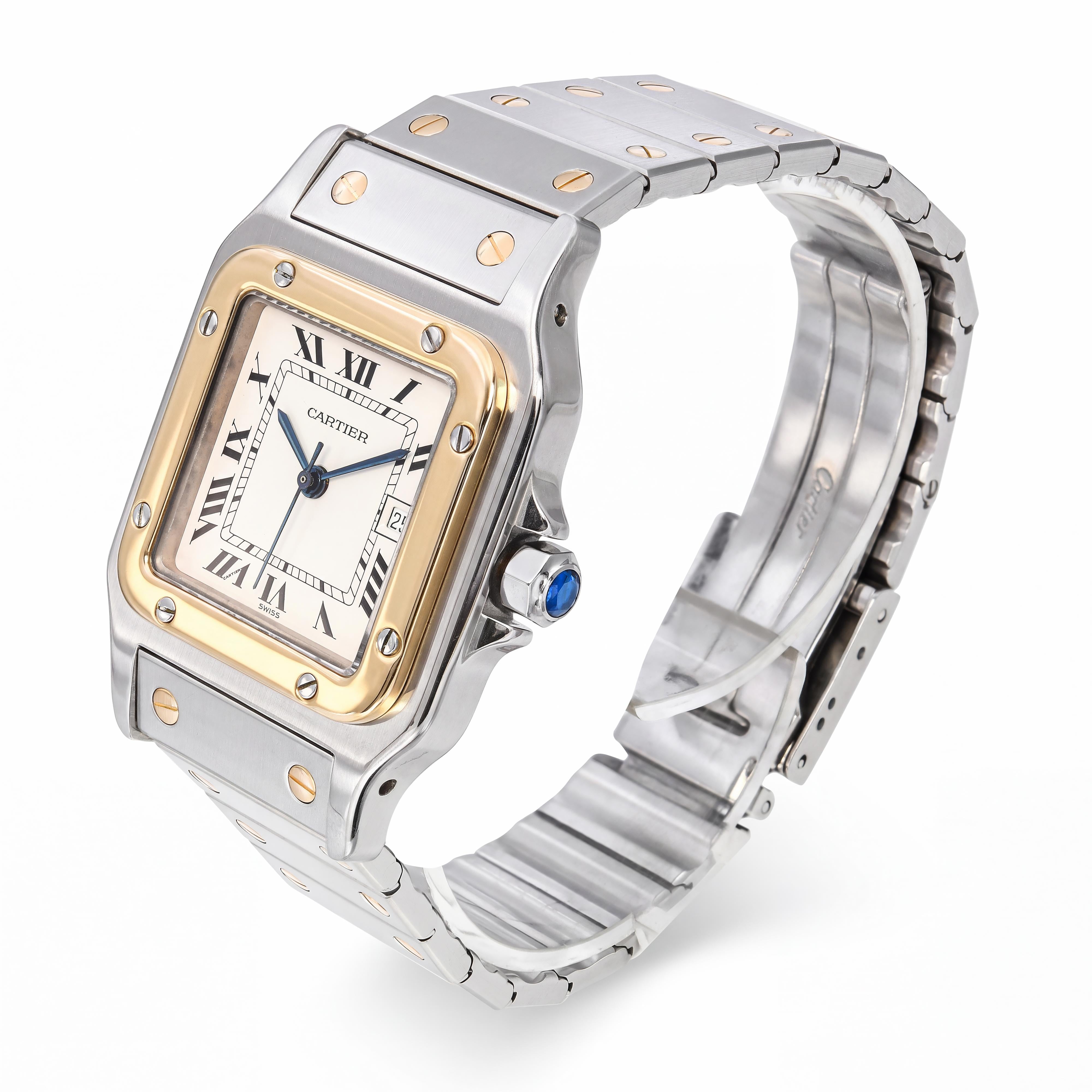 Vintage Cartier Santos Galbée Medium Two Tone Automatic Watch Ref. 81036283