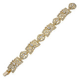 Vintage 18k Yellow Gold 8.01tcw Diamond Motif Bracelet