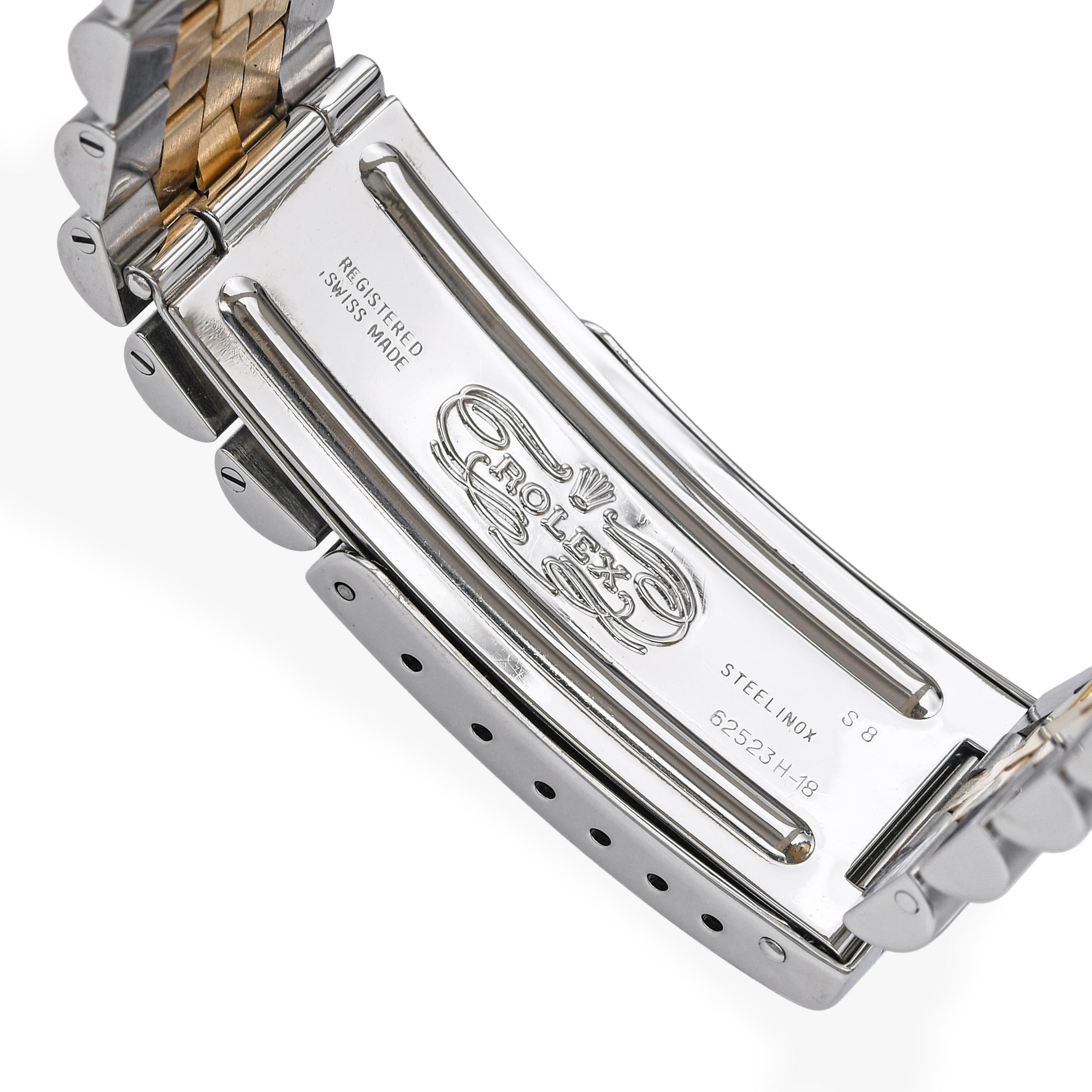 Rolex Datejust 16233 18k Gold Steel Automatic Men's Watch