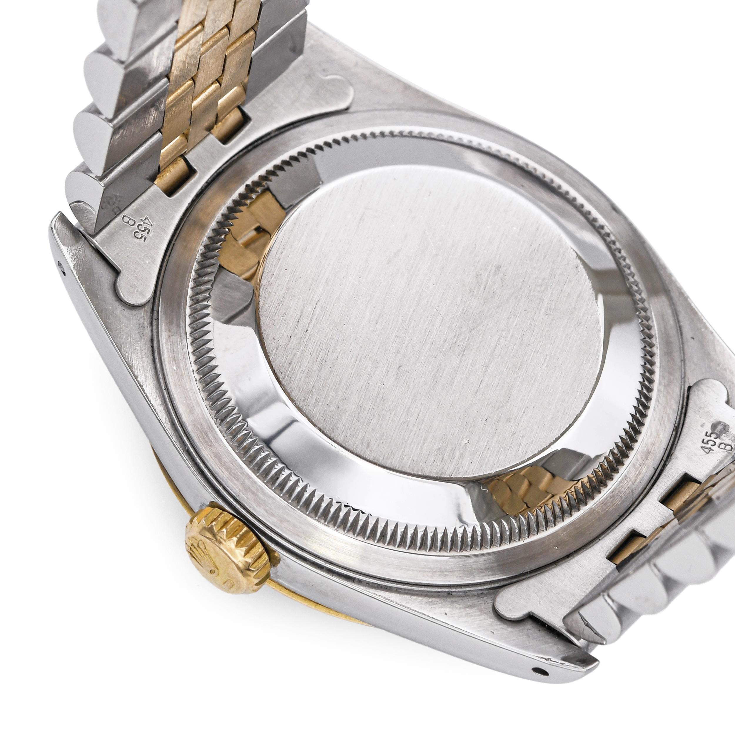 Rolex Datejust 16233 18k Gold Steel Automatic Men's Watch