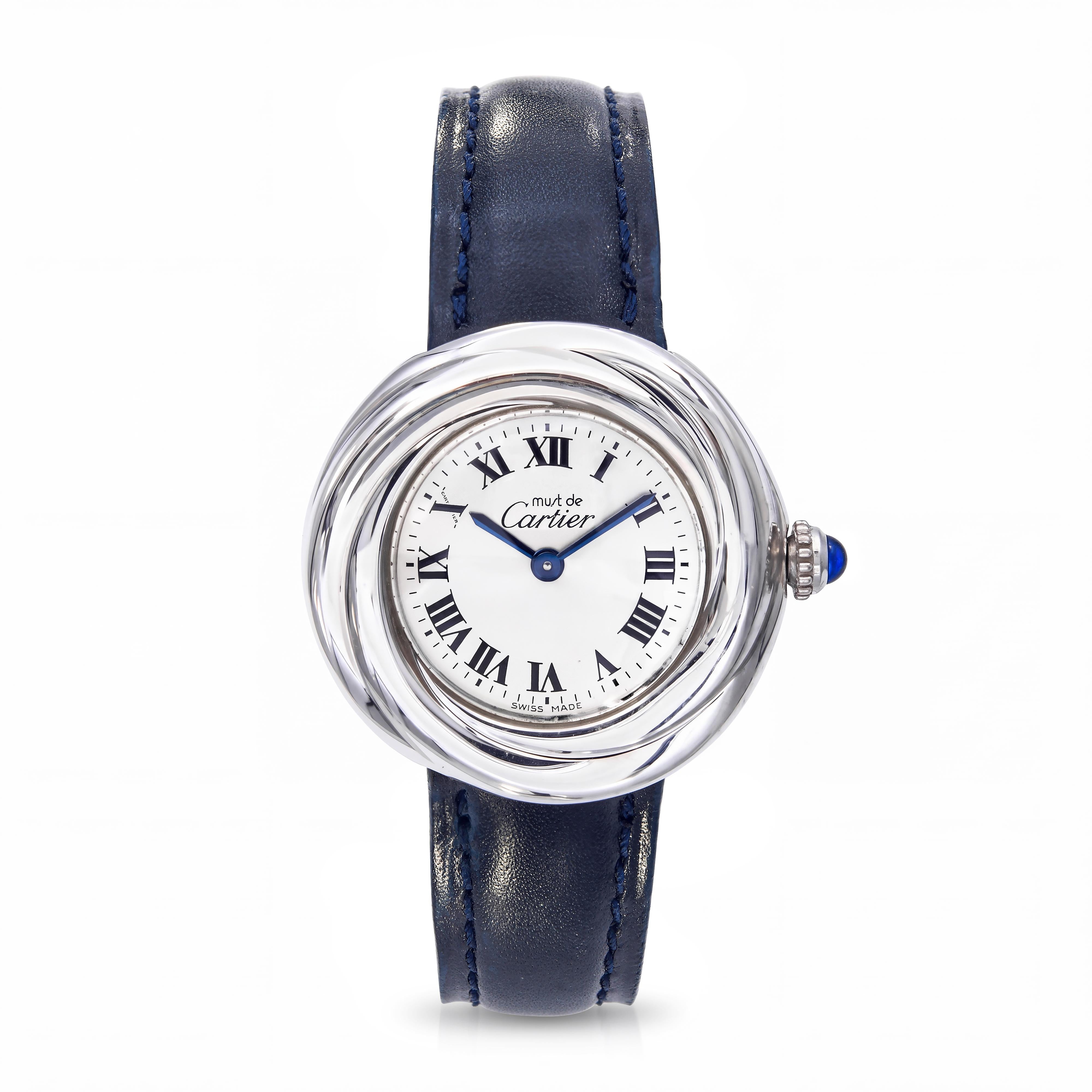 Cartier must de Trinity Sterling Silver Quartz Watch Ref. 2439