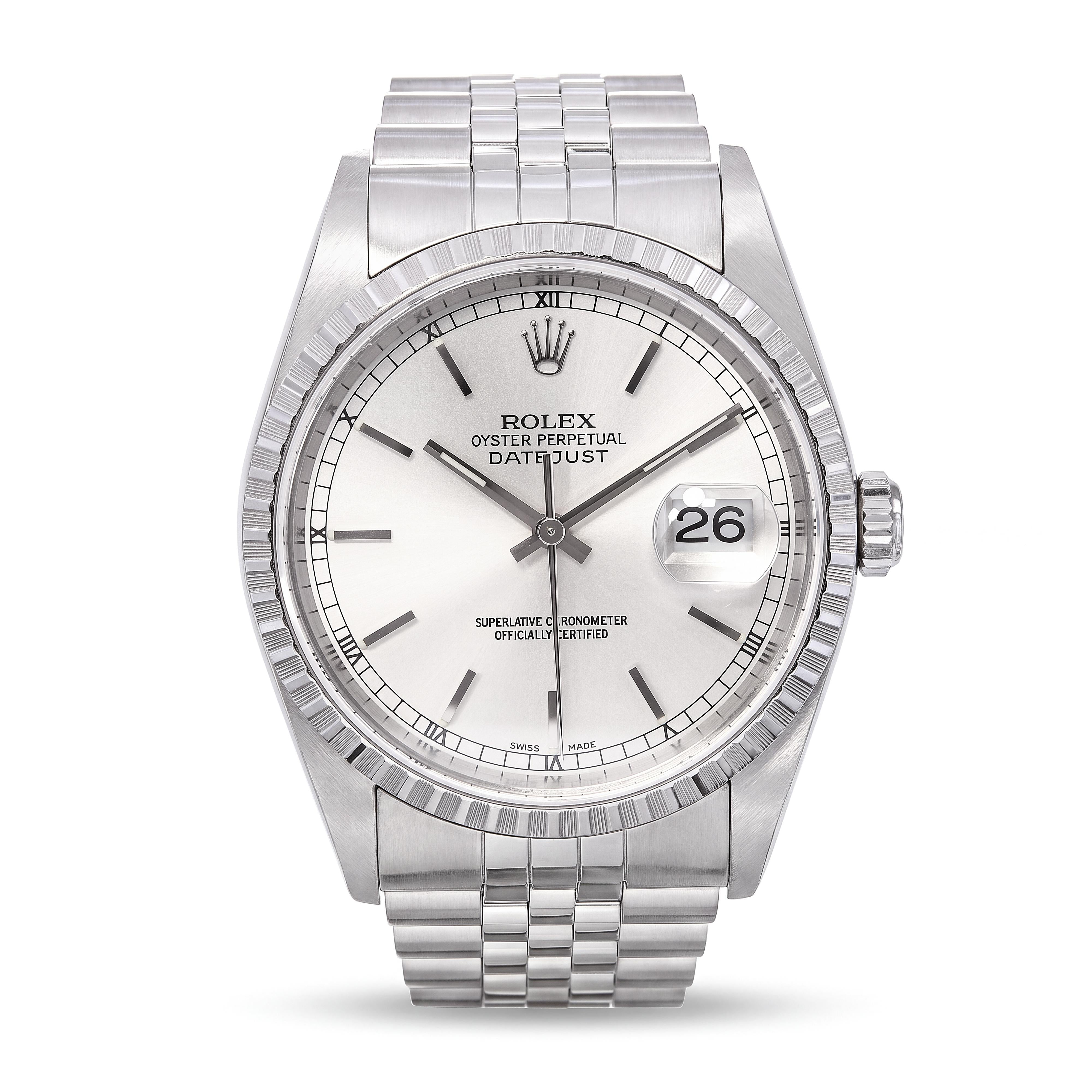 Rolex Datejust Stainless Steel Men's 36mm Watch Ref. 16220