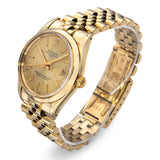 Vintage Rolex Date 14k Yellow Gold Men’s Watch Ref. 15007 Chevy Case Back