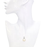 18k White Gold 15mm Pearl and Diamond Pendant