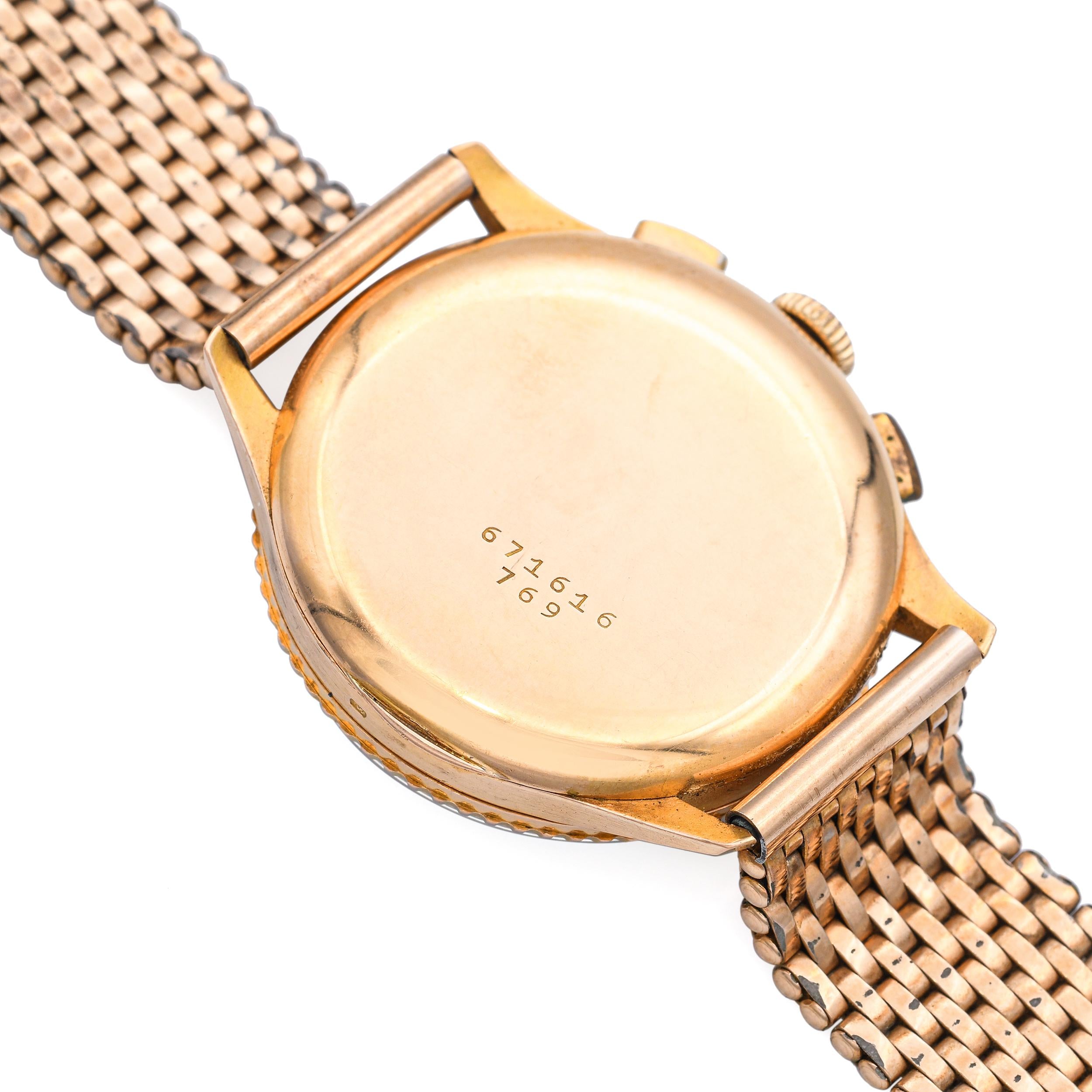 Vintage Breitling Chronomat 18k Yellow Gold Hand Wind Men's Watch Ref. 769