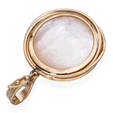 Vintage 14k Yellow Gold Mabe Pearl Pendant
