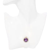 Victorian Yellow Gold 30.7ct Amethyst and Opal Pendant Brooch