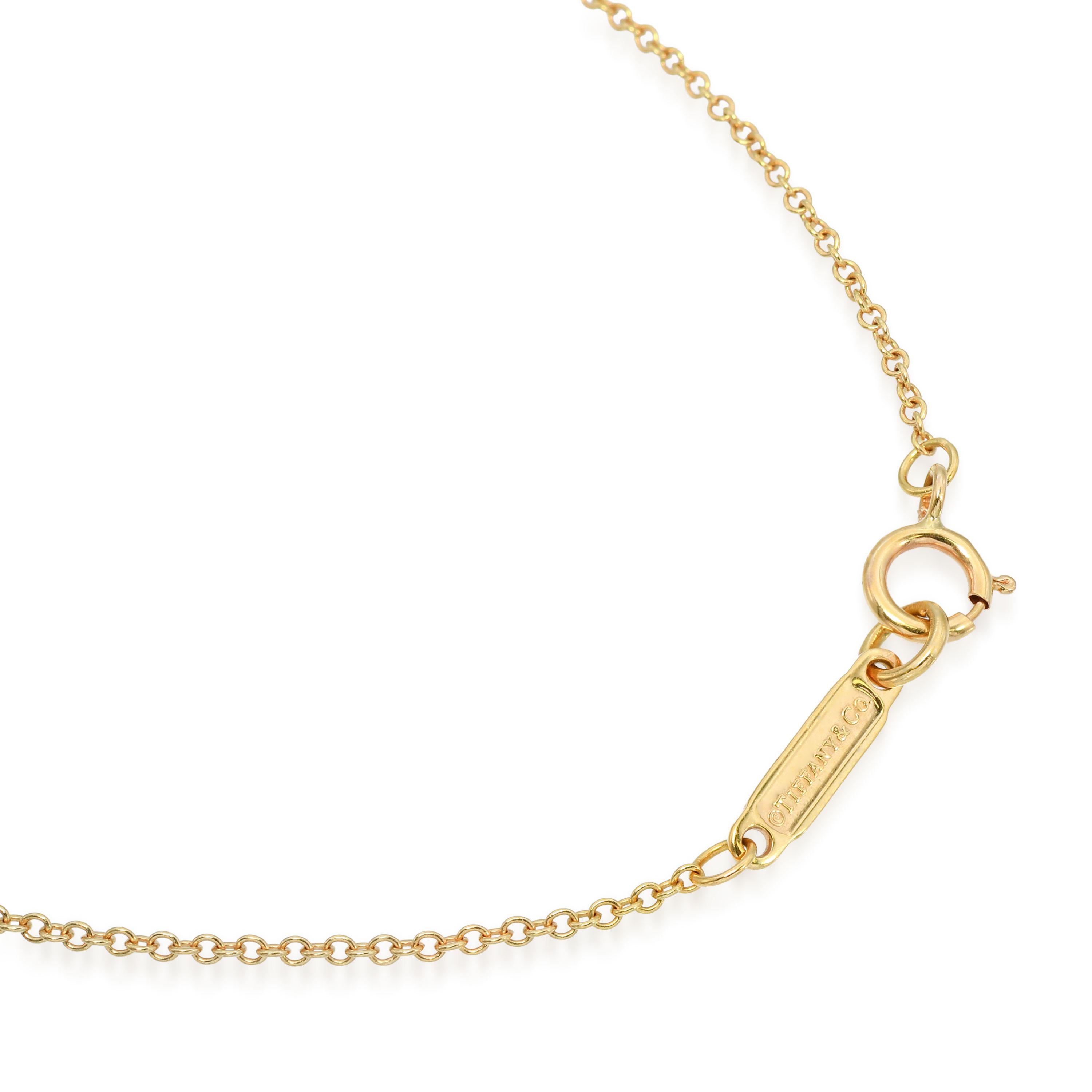 Tiffany & Co. Atlas Collection 18k Yellow Gold Diamond Medallion Necklace