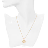 Tiffany & Co. Atlas Collection 18k Yellow Gold Diamond Medallion Necklace