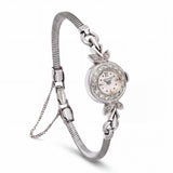 Vintage Longines 14k White Gold and Diamond Ladies Cocktail Watch