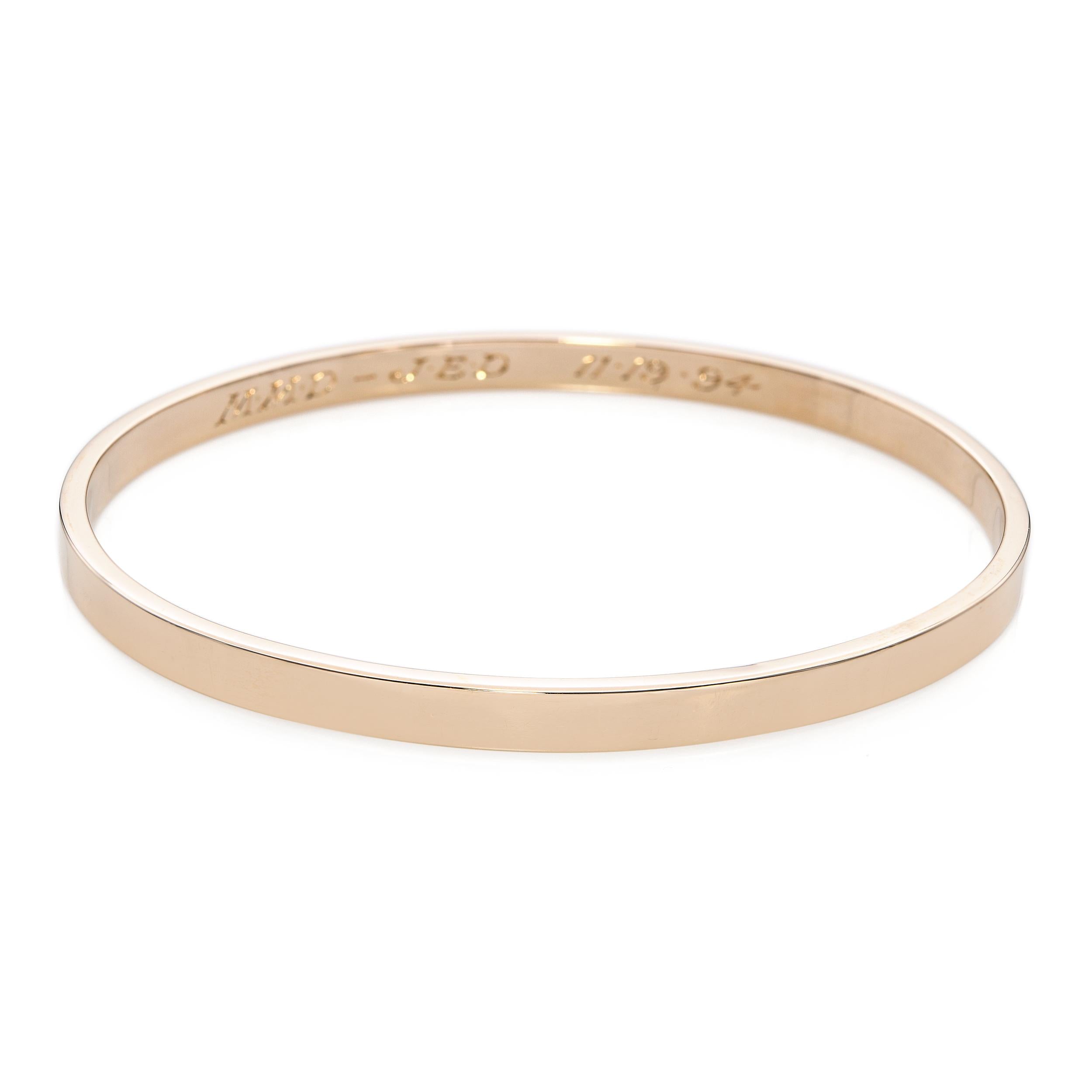 Vintage Tiffany & Co. 14k Yellow Gold Bangle