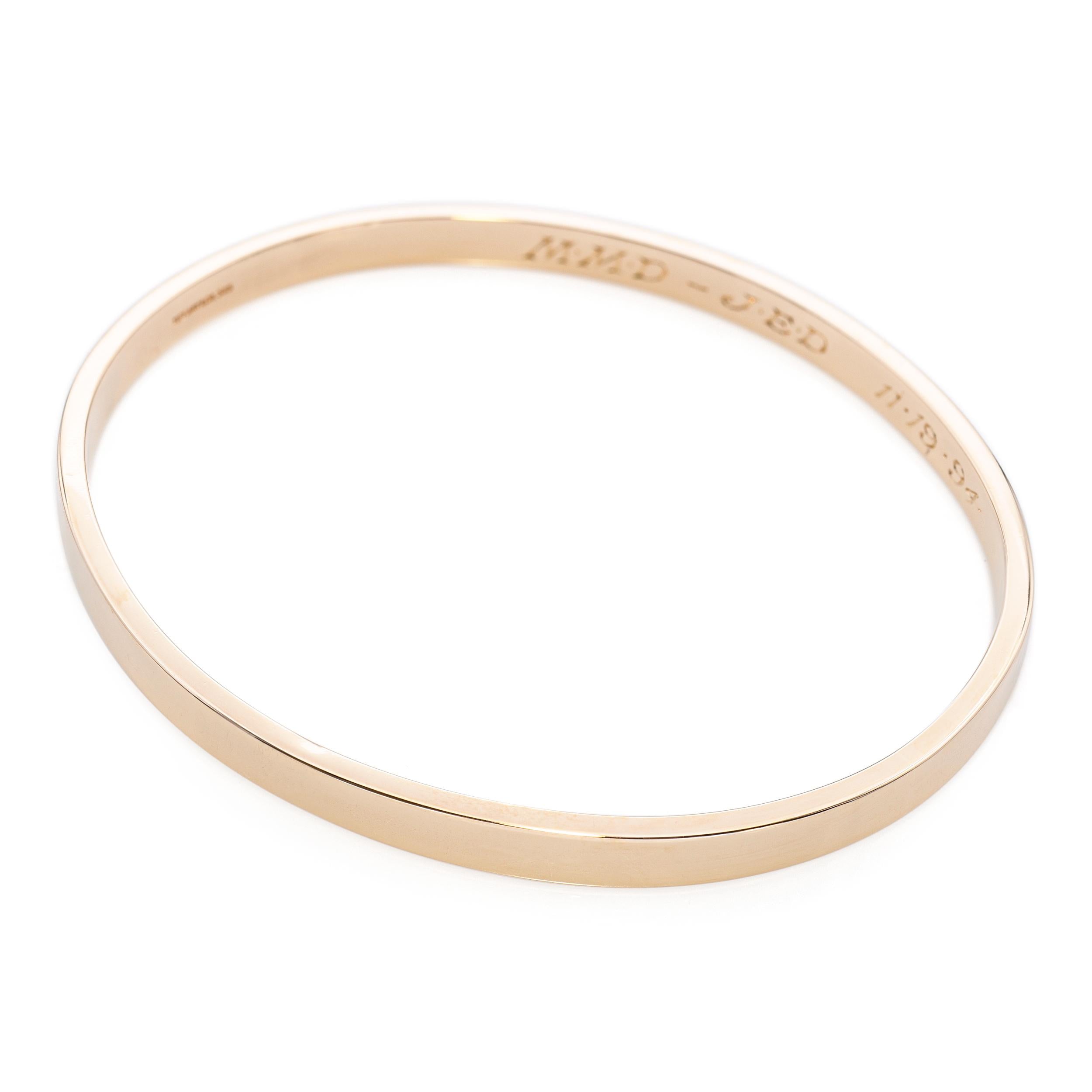 Vintage Tiffany & Co. 14k Yellow Gold Bangle