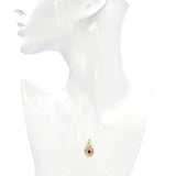 Vintage 14k Yellow Gold Ruby and Diamond Horseshoe Pendant