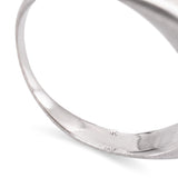 Vintage 10k White Gold Old European Cut Champagne Diamond Three Stone Ring