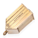 Vintage 9K Yellow Gold Kinetic Royal Guard Sentry Box Charm Pendant