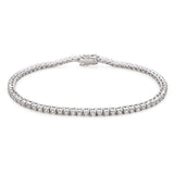 18k White Gold 2.1tcw Diamond Tennis Bracelet
