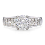 14k White Gold 2.44ct I SI1 Crown of Light Diamond Ring