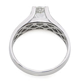 14k White Gold 2.44ct I SI1 Crown of Light Diamond Ring