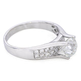 14k White Gold 2.44ct I SI1 Crown of Light Diamond Ring