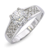 14k White Gold 2.44ct I SI1 Crown of Light Diamond Ring