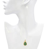 Vintage 24k Yellow Gold Fine Carved Jade Buddha Pendant