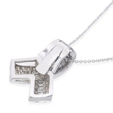 EFFY 18k White Gold Diamond 1.85tcw Diamond Bow Necklace