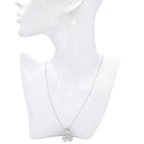 EFFY 18k White Gold Diamond 1.85tcw Diamond Bow Necklace