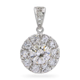 14k White Gold Diamond 1.73tcw Diamond Pendant