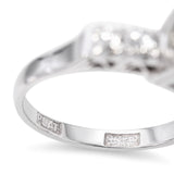 Vintage Japanese Platinum 1.34tcw Old Euro Diamond Engagement Ring