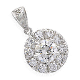 14k White Gold Diamond 1.73tcw Diamond Pendant
