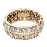 Vintage Cartier 1.76tcw Diamond Crossover Eternity Double Band Ring