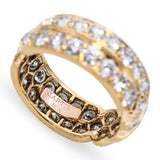 Vintage Cartier 1.76tcw Diamond Crossover Eternity Double Band Ring