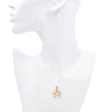 Antique 14k Yellow Gold 0.68tcw J Si1 Old Euro Diamond Pendant