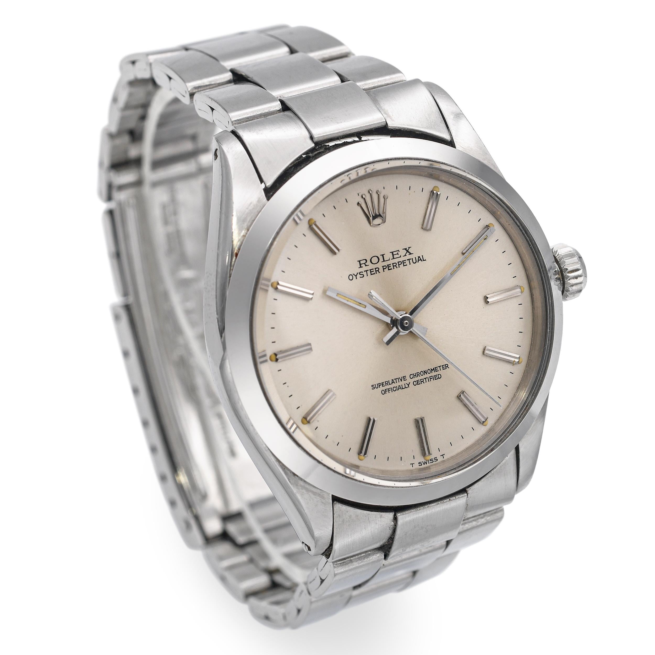 1967 Rolex Oyster Perpetual Stainless Steel Automatic Men's Watch Ref. 1002