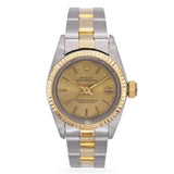 Rolex Oyster Perpetual 18k Gold/Steel Automatic Women's Watch Ref 67193