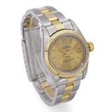 Rolex Oyster Perpetual 18k Gold/Steel Automatic Women's Watch Ref 67193