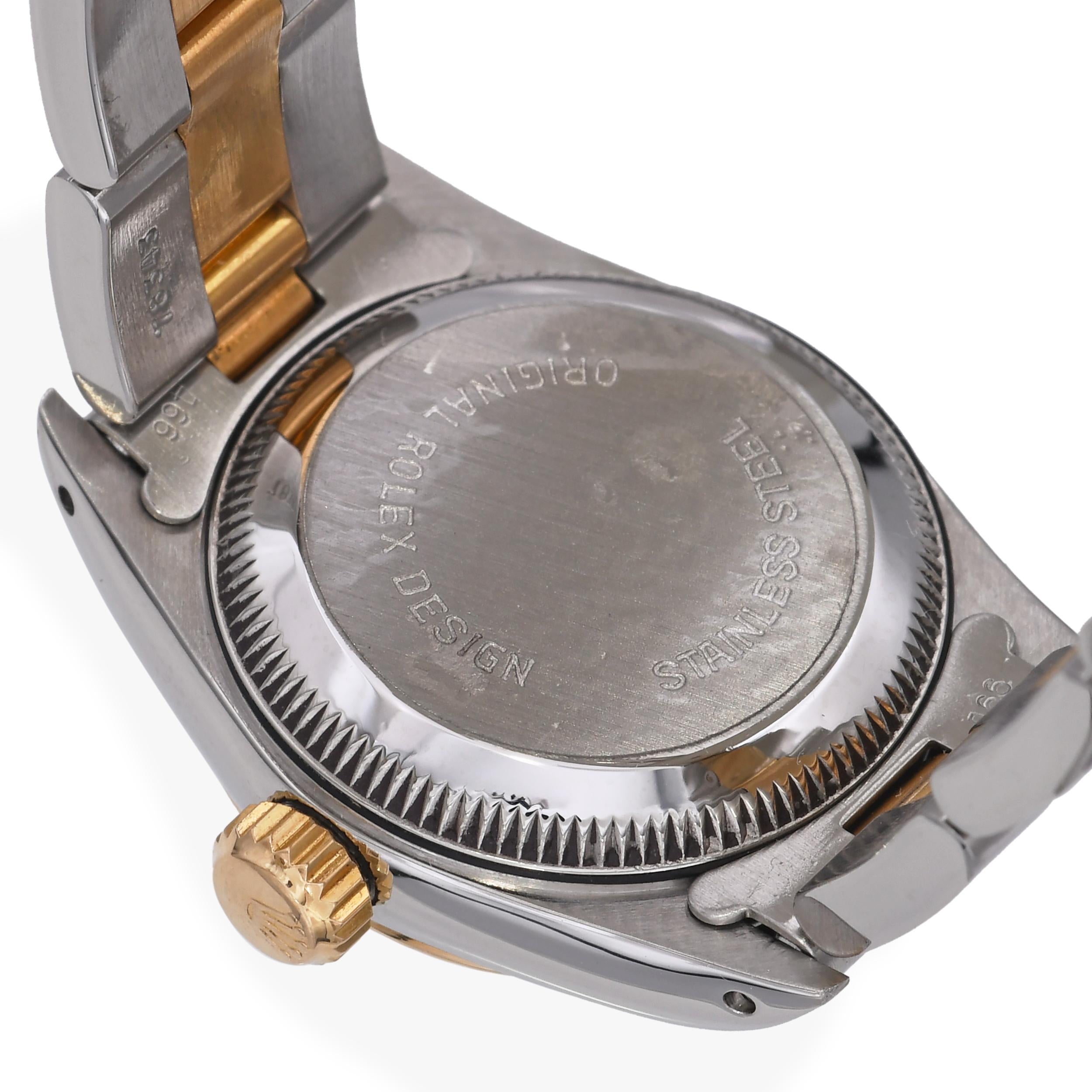 Rolex Oyster Perpetual 18k Gold/Steel Automatic Women's Watch Ref 67193