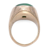 Vintage 18k Yellow Gold 16.31ct Jadeite Jade Ring