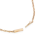 Antique 12k Yellow Gold 6.4tcw Garnet & 5.4tcw Sapphire Station Necklace