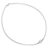 Mikimoto 18k White Gold Pearl and Diamond Necklace