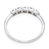 Platinum 950 0.98tcw Diamond 5 Stone Band Ring